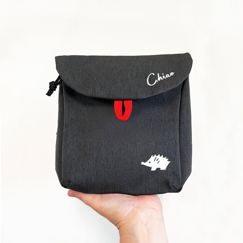 斜背外出小包(自选图案) - 侧背包/斜挎包 - 聚酯纤维 黑色