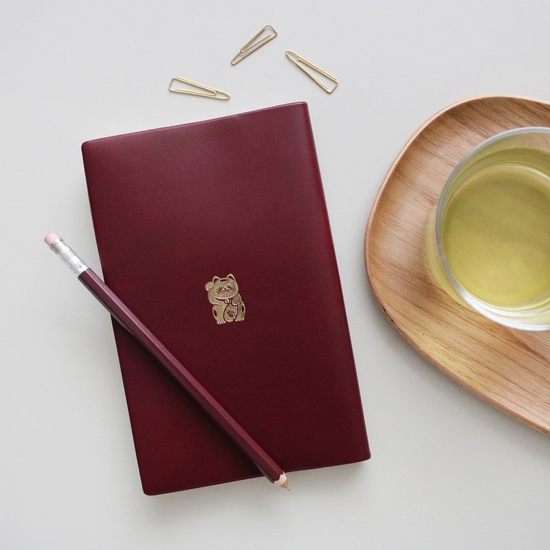 2026 MATOKA Nitte 手册 1月起始 新书判周计划 招财猫 - 笔记本/手帐 - 纸 咖啡色