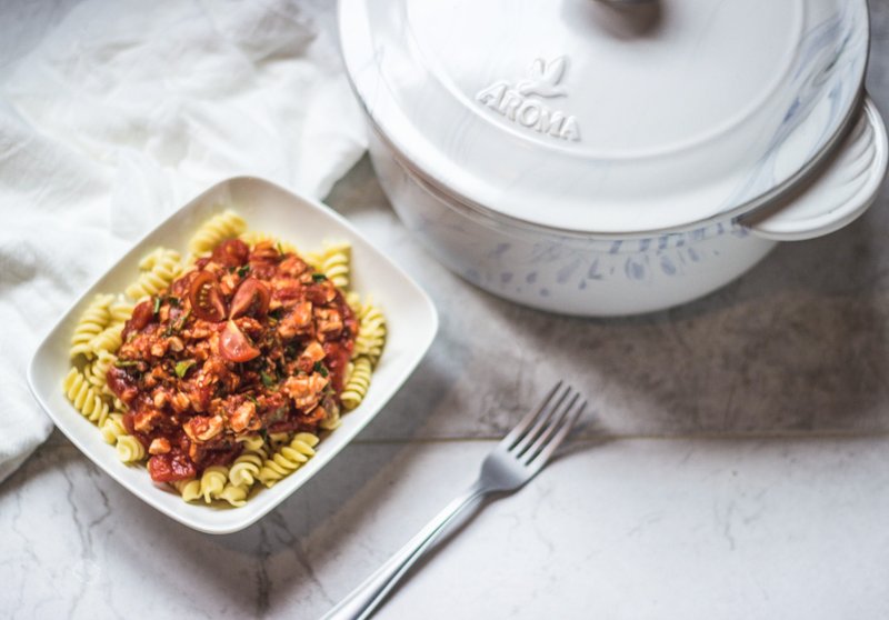 美国 AROMA DoveWare 耐热陶作荷兰锅 (大理石纹) 2.4L - 厨房用具 - 陶 白色