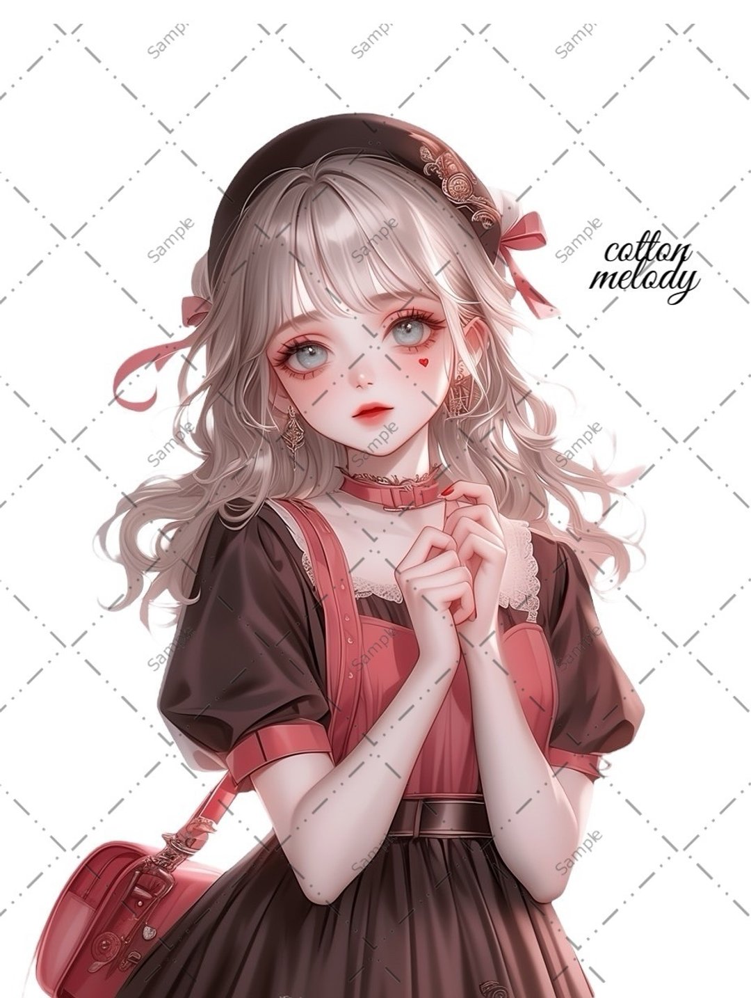 original sticker no.1387 人物贴纸 原创贴纸 人物贴纸 女孩贴纸 原创人物贴纸 - 贴纸 - 纸 