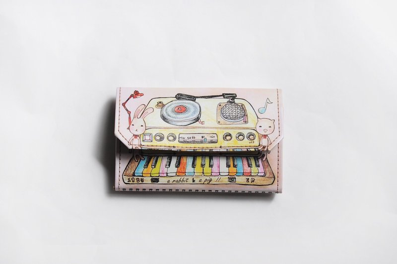 展示品 绝版品-猪兔子 相机 披头四 绿洲 沙丁鱼 凤梨鳄鱼 潜水艇 - 零钱包 - 纸 多色