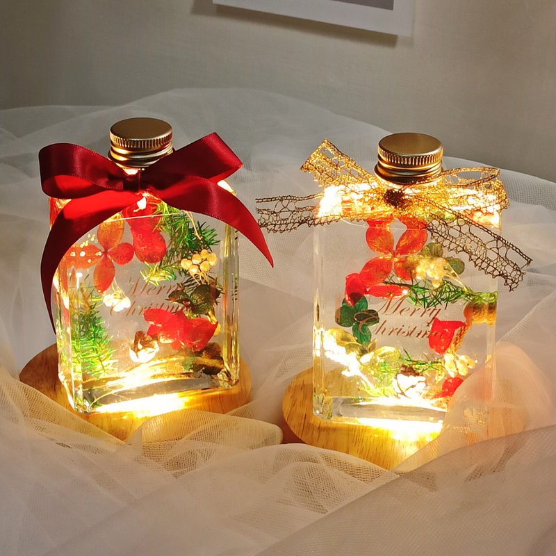 圣诞节礼物可定制・圣诞小花圈浮游花夜灯 - 灯具/灯饰 - 植物．花 多色