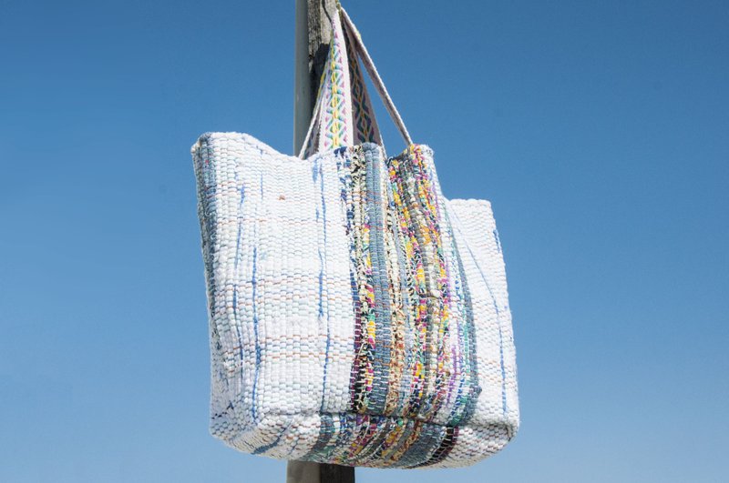 棉布编织布轻便包 斜背包 侧背包 肩背包 托特包 购物袋-摩洛哥风 - 侧背包/斜挎包 - 棉．麻 多色