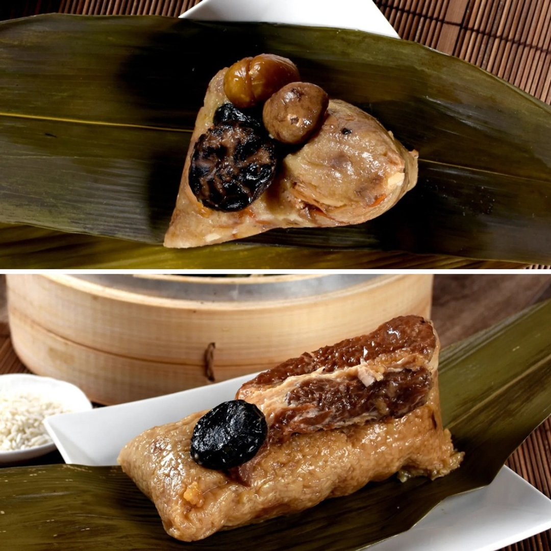 【圆山大饭店】珍菇八宝粽3入(纯素)+湖州粽3入(含运) - 五谷杂粮/米 - 其他材质 