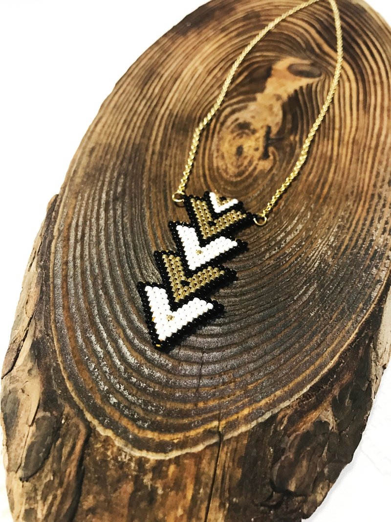 几何系列 : V 形颈链 V Shape Necklace (N1701JS) - 颈链 - 其他材质 金色
