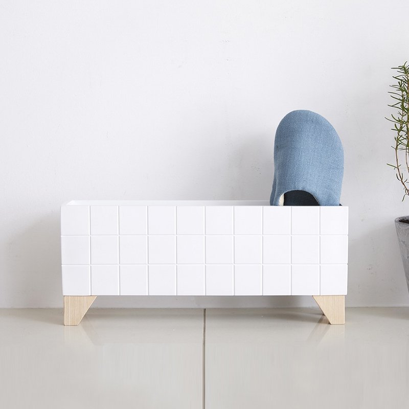 日本ideaco时尚实木脚座拖鞋架 - 收纳用品 - 其他材质 多色