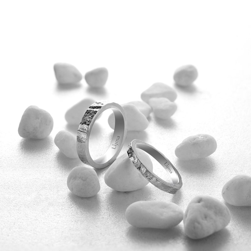 婚戒系列-同行对戒 - 对戒 - 银 银色