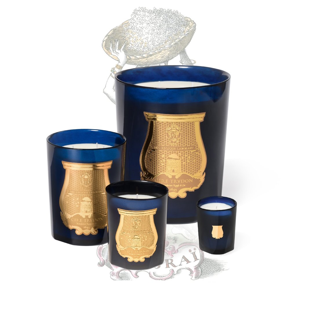 Cire Trudon 茉莉之华美 香氛蜡烛 - 蜡烛/烛台 - 玻璃 蓝色