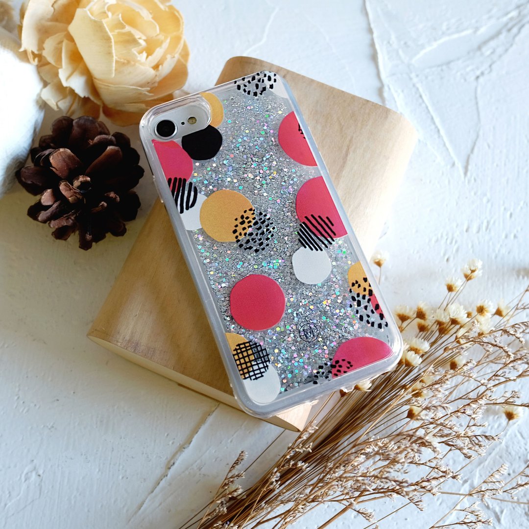 PATTERN LAB | iPhone SE/8/7/6s 透明流沙手机保护壳 - Dots - 手机壳/手机套 - 塑料 透明