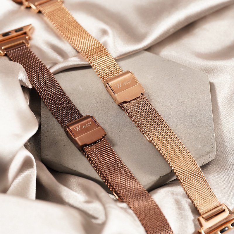 Apple watch - 316L不锈钢米兰(缩腰)手机挂绳 表带 - 表带 - 不锈钢 咖啡色