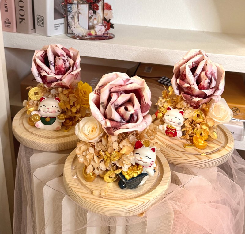 招财猫花盅_开幕礼_新年款_招财必备 - 摆饰 - 玻璃 多色