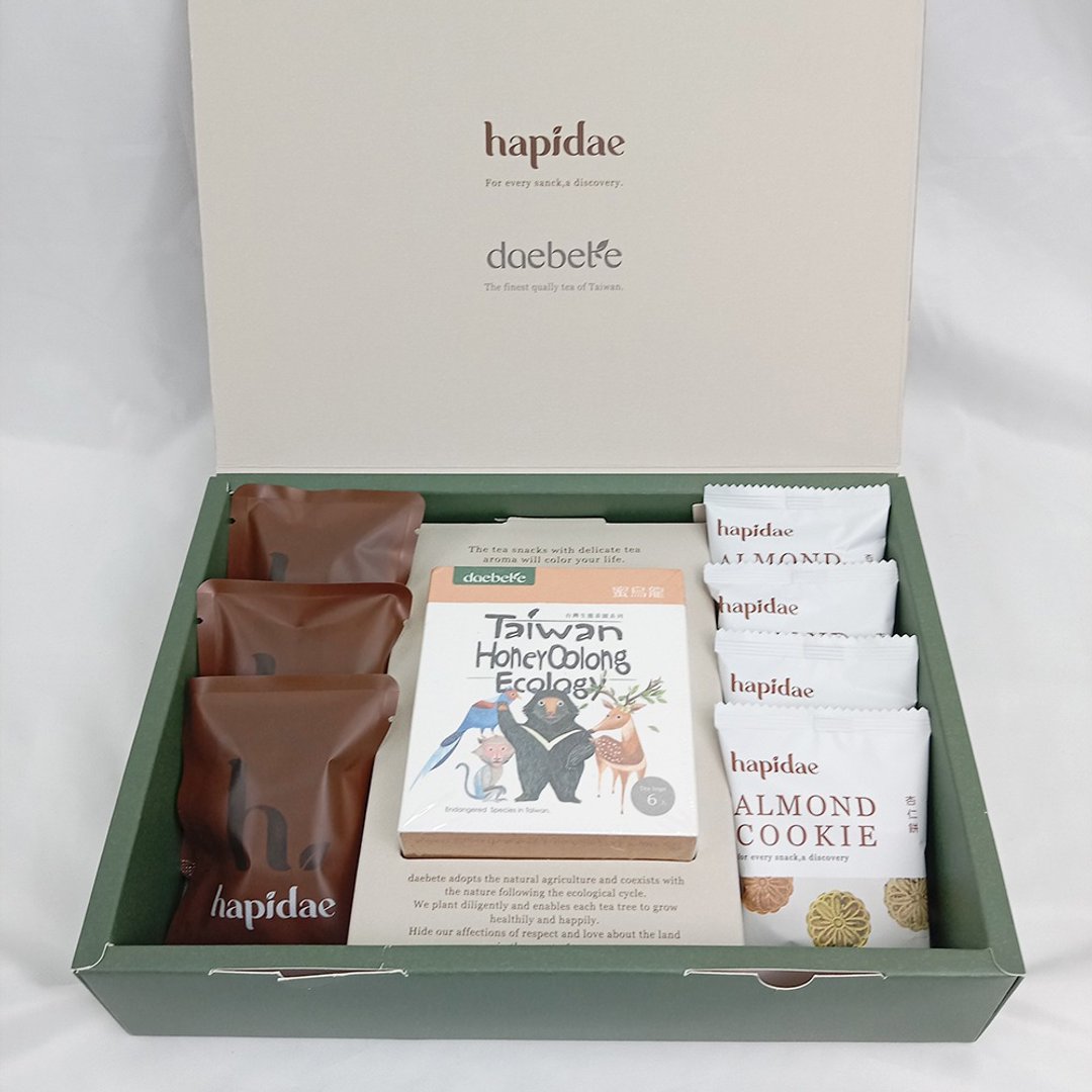 daebete x hapidae蜜乌龙+黑乌龙黑巧克力+蜜香红茶杏仁饼礼盒 - 零食/点心 - 其他材质 
