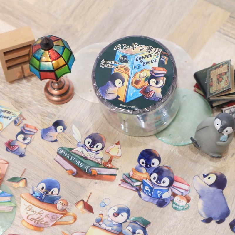 小企鹅书店 - 4cm亮面PET胶带 - 纸胶带 - 塑料 多色