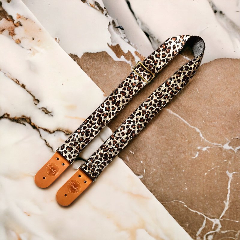 Cheetah Guitar Strap - 其他 - 棉．麻 金色
