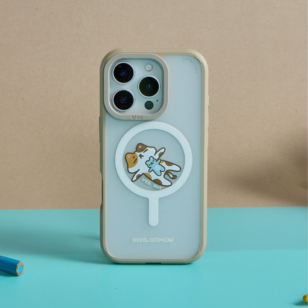 欧吉喵NEKO OJIMEOW耍废日常极光雾透MagSafe iPhone手机壳 - 手机壳/手机套 - 塑料 多色