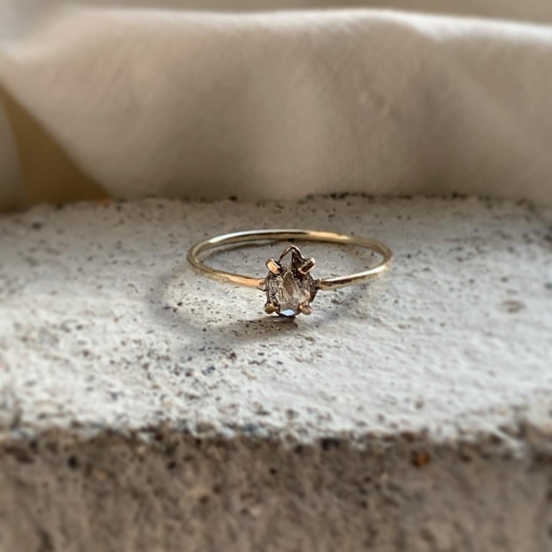 Brown diamond ring - 戒指 - 钻石 金色