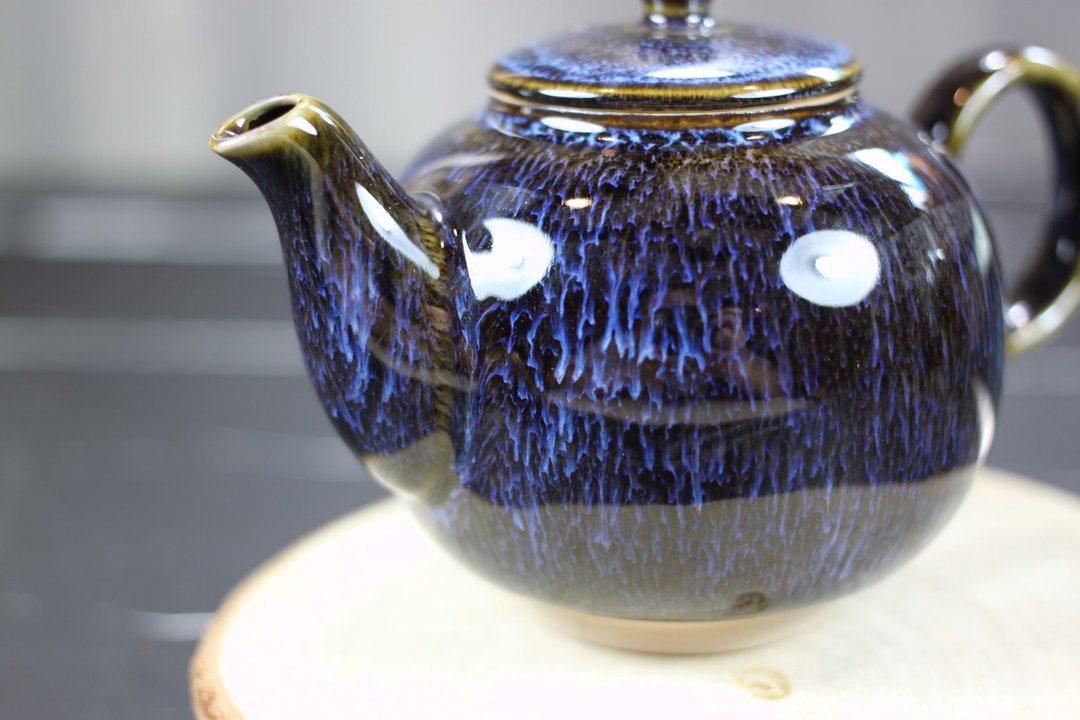 【送礼好物】紫恋 天目釉 圆满茶壶 莺歌名家叶敏祥作品 - 茶具/茶杯 - 瓷 