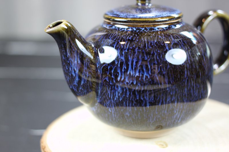 【送礼好物】紫恋 天目釉 圆满茶壶 莺歌名家叶敏祥作品 - 茶具/茶杯 - 瓷 