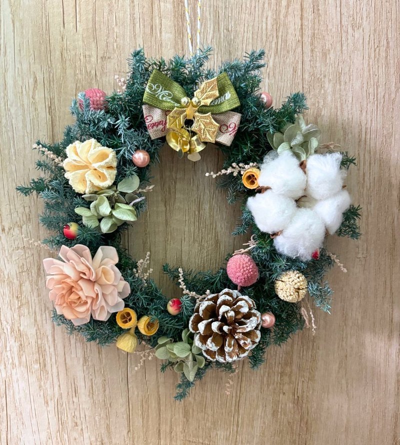 愈心花艺|  | 圣诞节花礼| 糖果森林圣诞花圈(有现货) 圣诞布置 - 干燥花/捧花 - 植物．花 