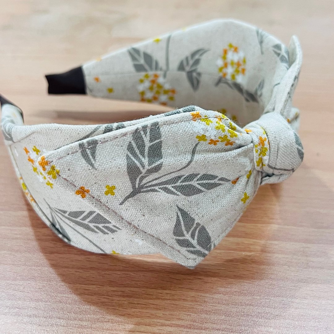 MOYA 宽版手工发箍 绣球花 - 发饰 - 棉 蓝色