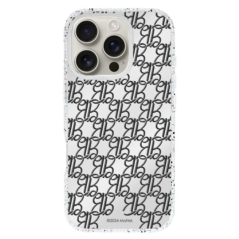 Barbie Double B 镜面 磁吸透彩框 iPhone 16 15 14 13 Pro Max - 手机壳/手机套 - 环保材料 银色