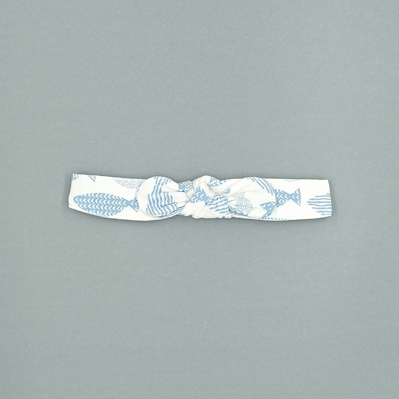 【Deux Filles有机棉】婴儿童发带-小鱼 - 婴儿帽/发带 - 棉．麻 