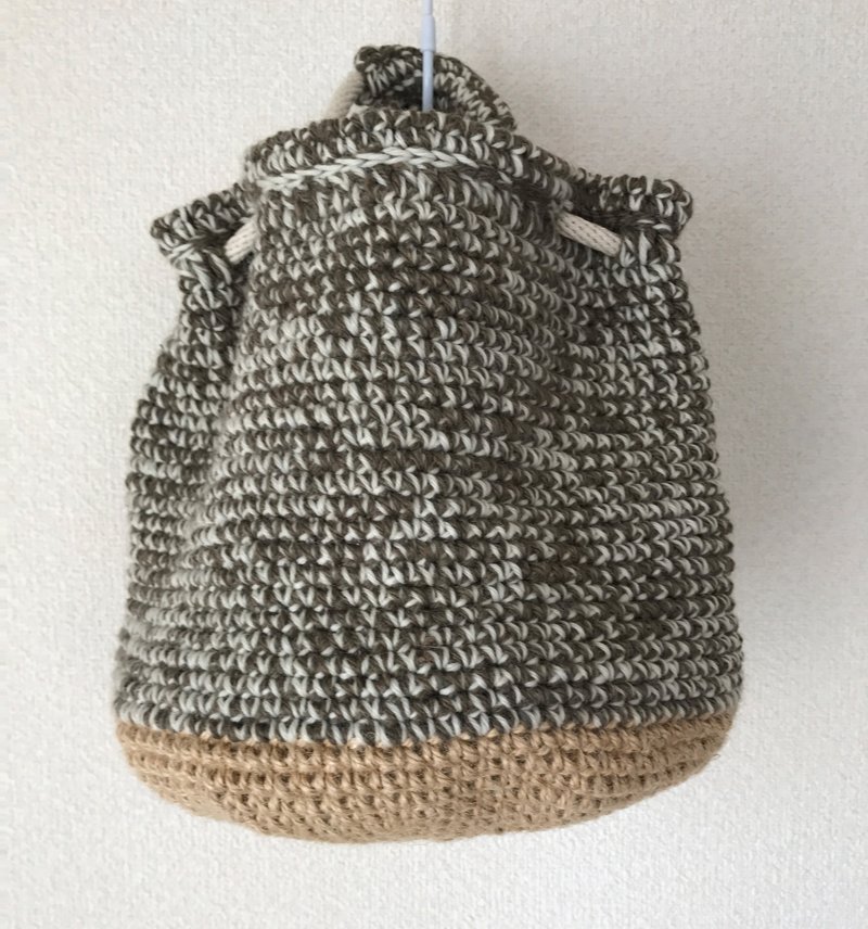 yuoworks / handbag / mocha brown / wool - 其他 - 其他材质 咖啡色