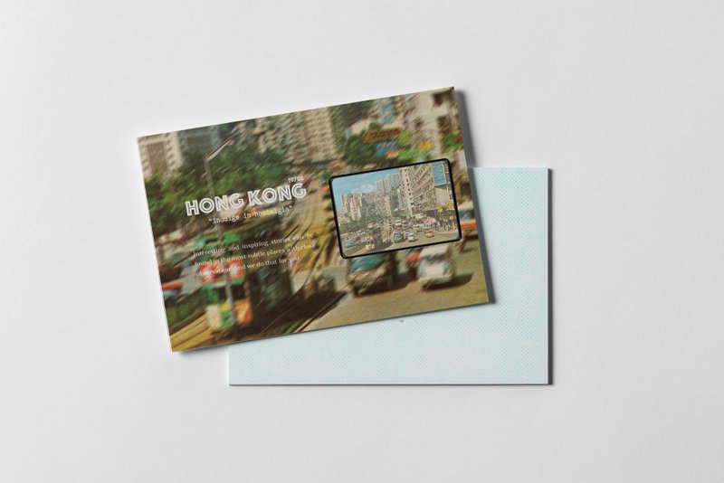 菲林明信片 铜锣湾街景 - 卡片/明信片 - 纸 多色