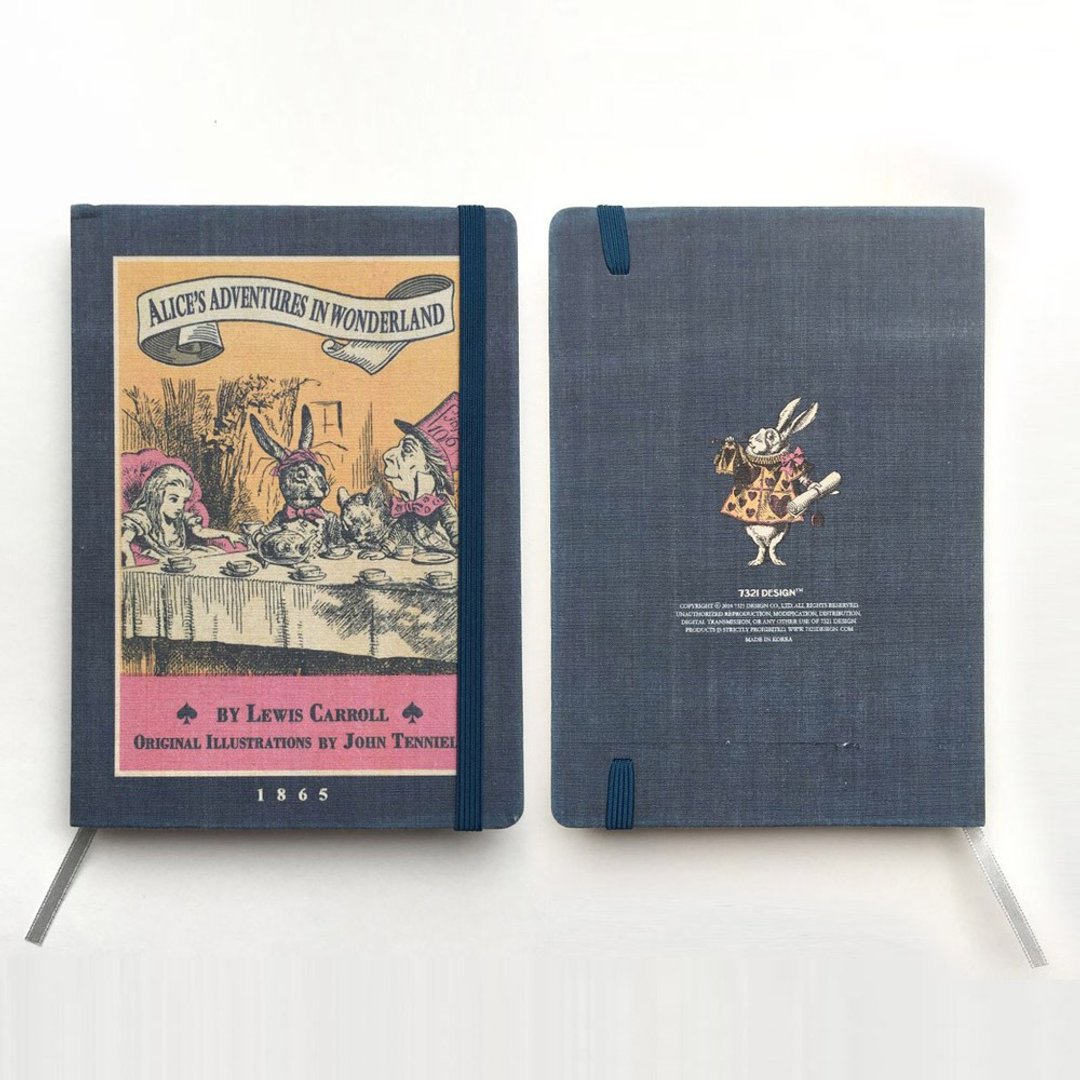 展示品-爱丽丝万年历V23-下午茶 (有绑带)-1,7321-82313-Y1 - 笔记本/手帐 - 纸 蓝色