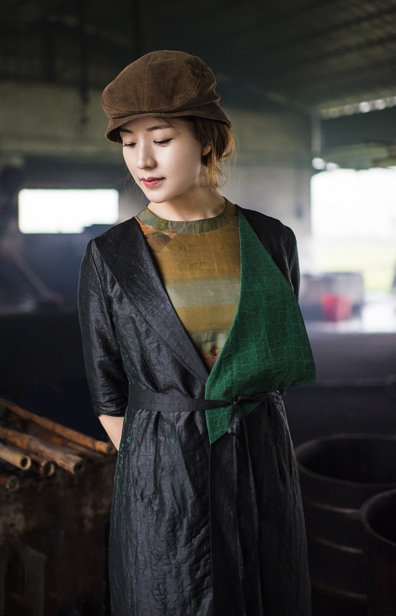 青云志 A0001 - 女装休闲/机能外套 - 丝．绢 黑色