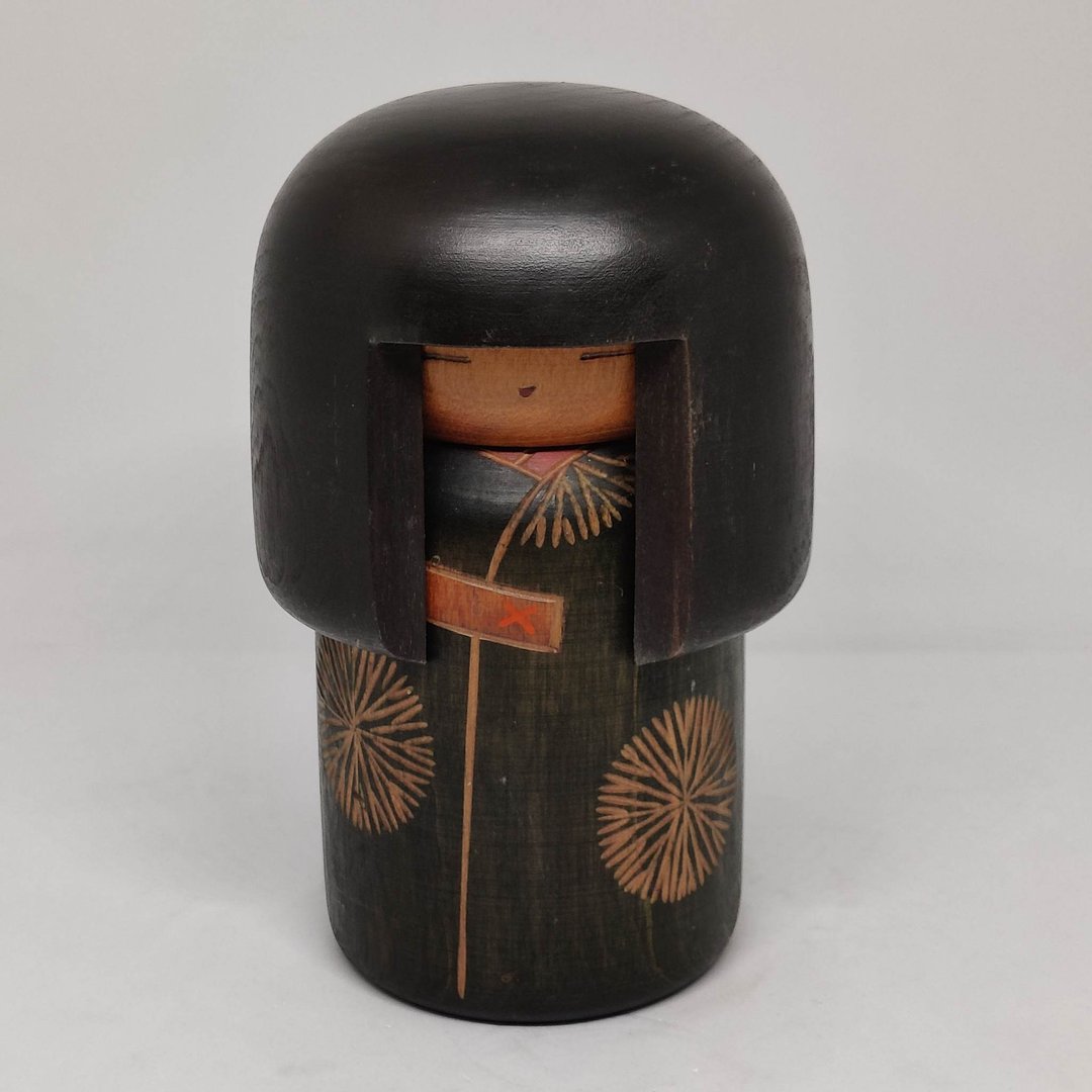Creative kokeshi doll by Sekiguchi Sansaku - 玩偶/公仔 - 木头 绿色