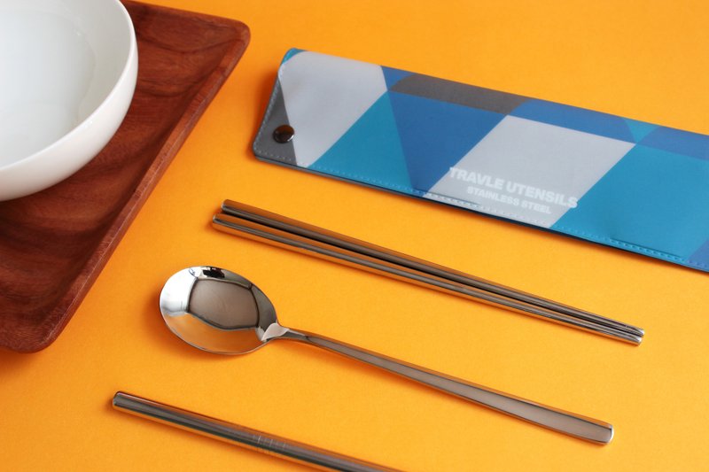 环保质感餐具组 - 餐刀/叉/匙组合 - 防水材质 