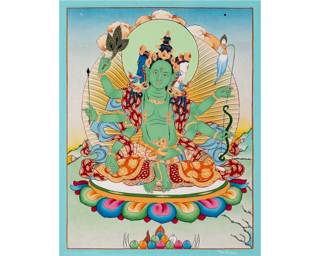 唐卡 | 西藏艺术  用于祝福与神圣空间的提升 - 墙贴/壁贴 - 其他材质 多色