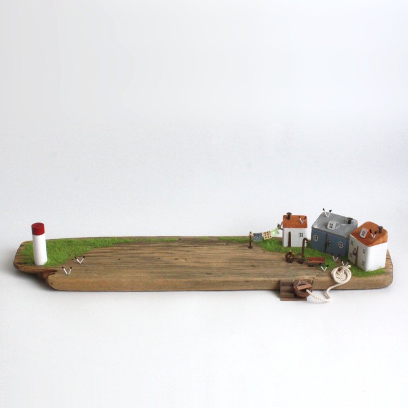 漂流木艺品 - 潮声与海鸥 - W818 - 摆饰 - 木头 