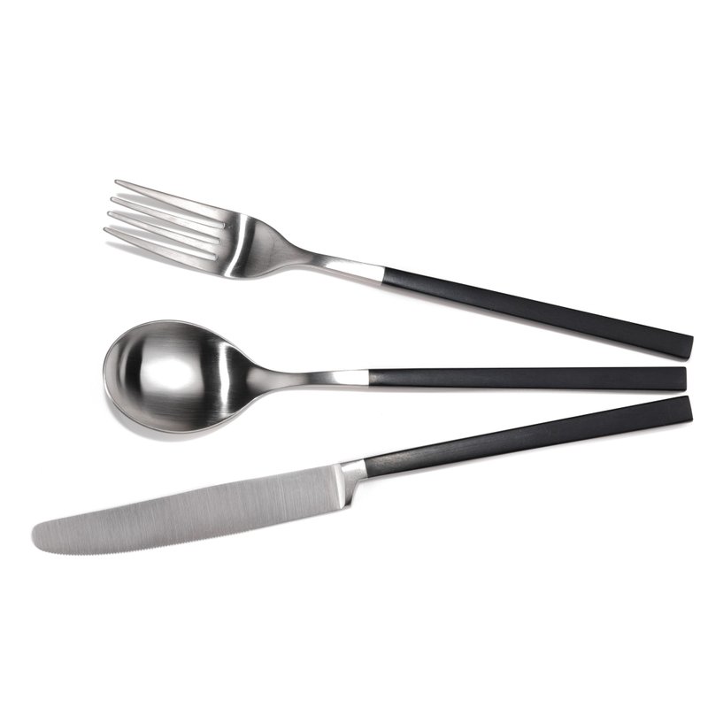 欧风 韩风 经典餐具/汤匙/叉子/刀子/葡萄牙风/质感餐具 - 餐刀/叉/匙组合 - 不锈钢 