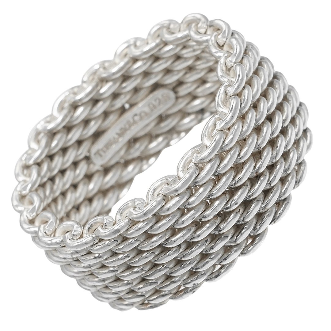 【日本直送】蒂芙尼 TIFFANY&Co. Somerset sommets 13号 戒指 银 925 约8.6g【二手】 - 戒指 - 银 银色