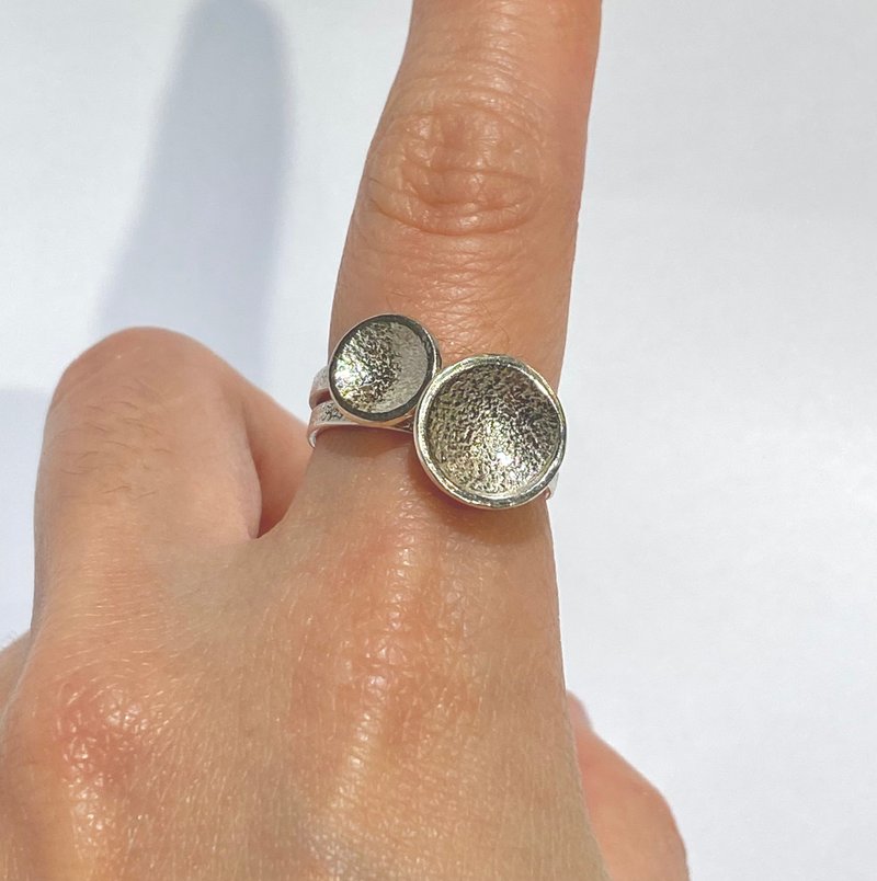 滑动原点纯银戒指 - 戒指 - 纯银 银色