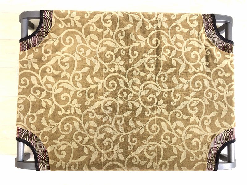 冰晶灰床架-拉丁紅床套+大麥美國貓抓布 - 床垫/笼子 - 其他金属 灰色