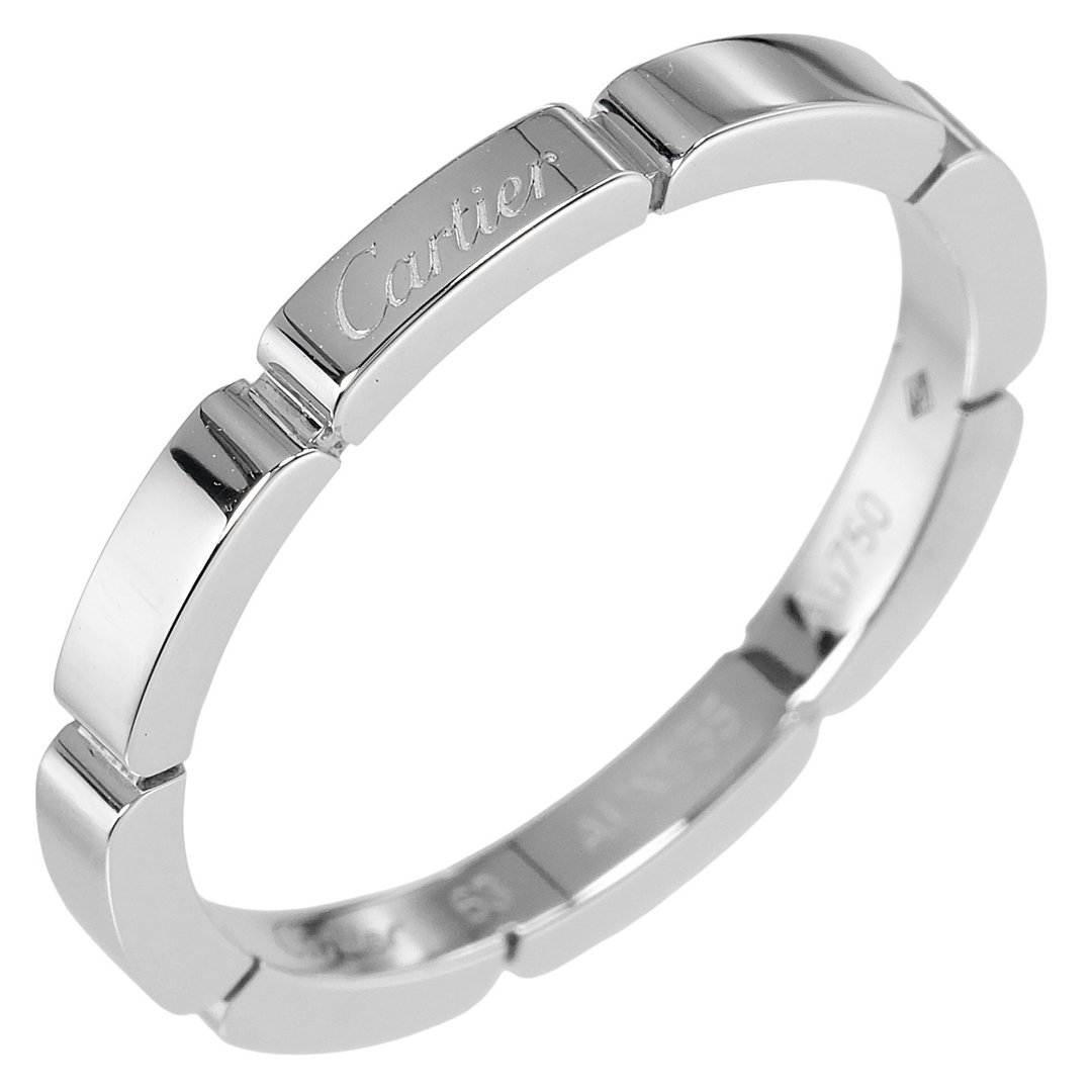 【日本直送】卡地亚戒指 Maillon Panthère 22号 18K白K金 戒指 约5.2g CARTIER【中古】A级 - 戒指 - 贵金属 银色