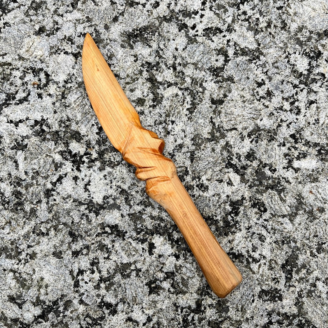 我贩剑　妖刀　サルサパリラ　高山樟　匕首木刀小刀　魔剑 - 摆饰 - 木头 橘色
