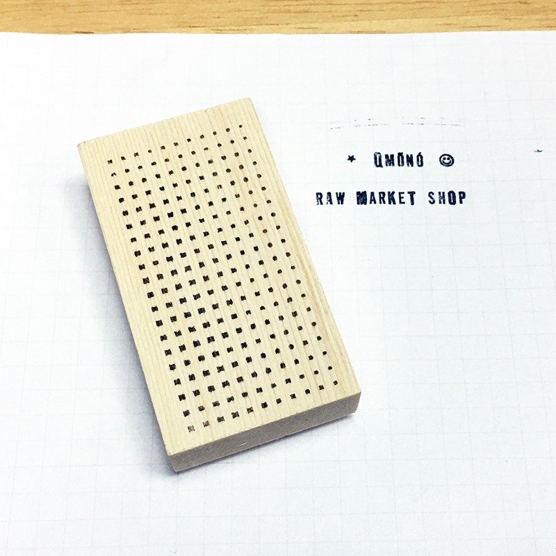 Raw Market Shop 原木印章【形状系列 点点 No.150】 - 印章/印台 - 木头 卡其色