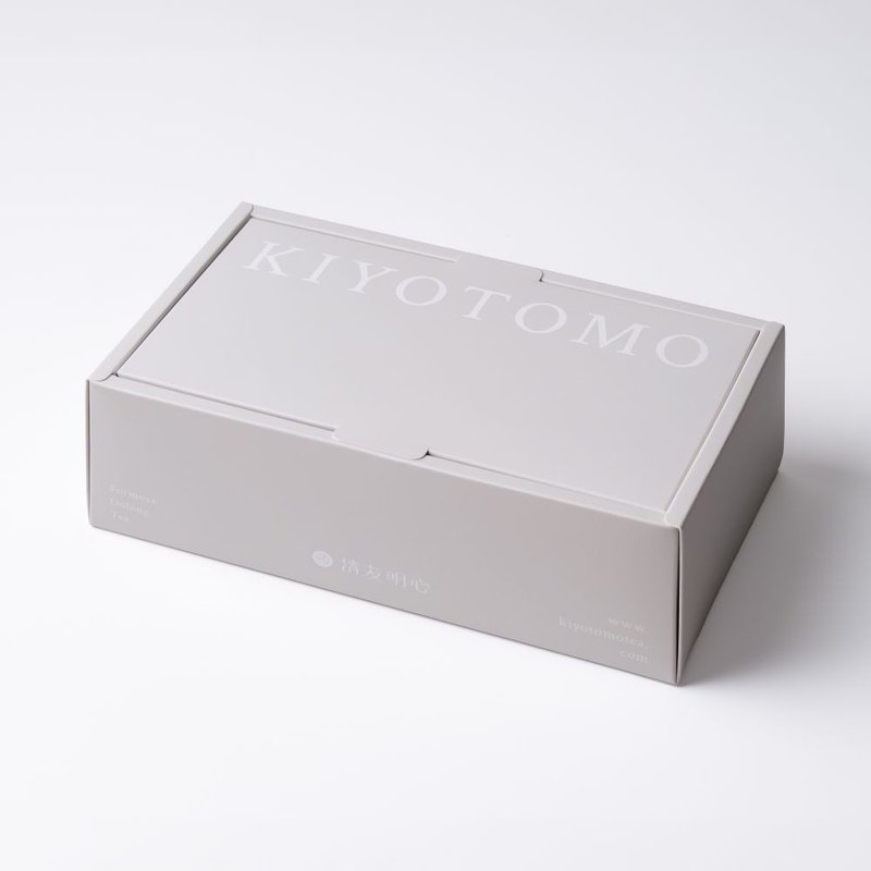 新年茶叶礼盒 | 阿里山金萱 茶罐双入组合 | 送礼推荐 台湾伴手礼 - 茶 - 纸 灰色