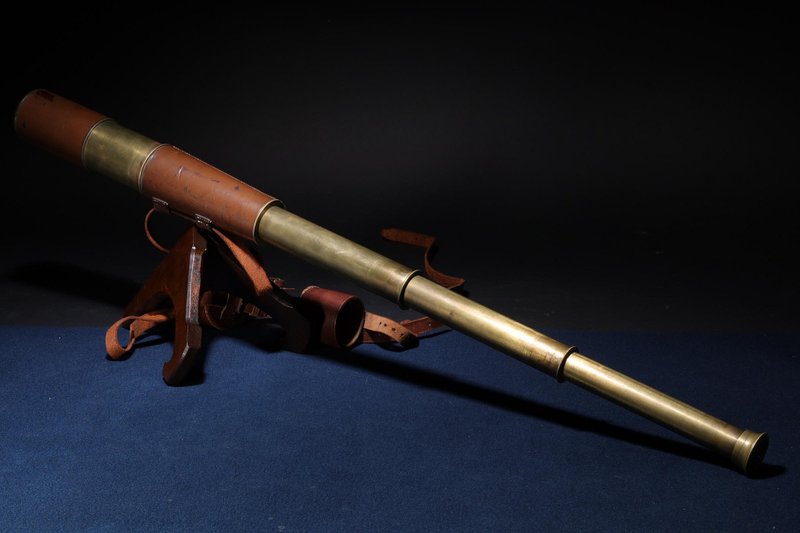 部町 古董 时代物 黄铜造 厚重 英式航海望远镜 - 摆饰 - 铜/黄铜 