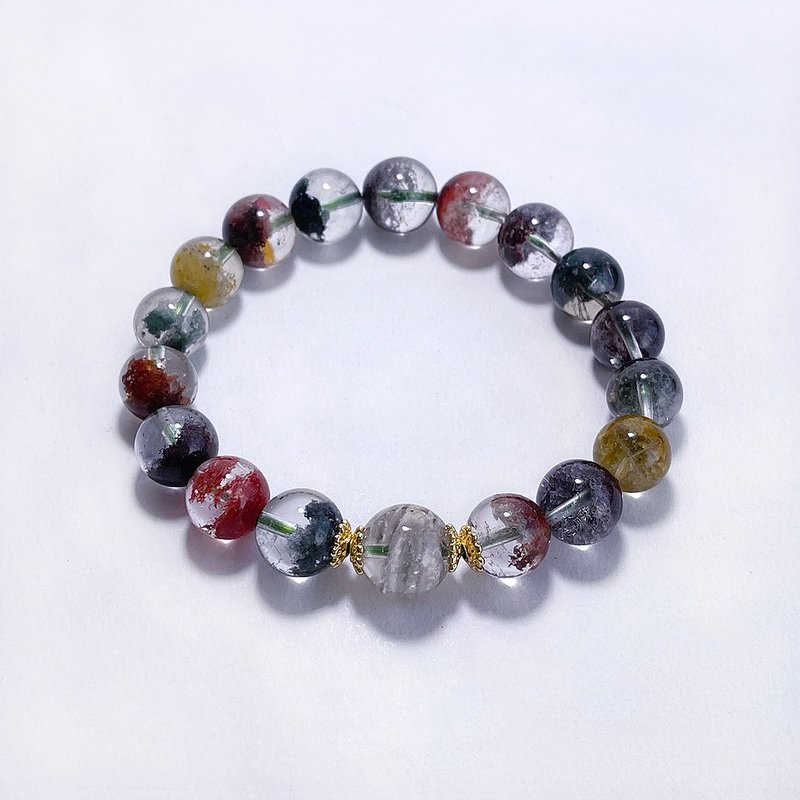 天然矿石 四季幽灵聚宝盆10mm 手链 - 手链/手环 - 宝石 多色