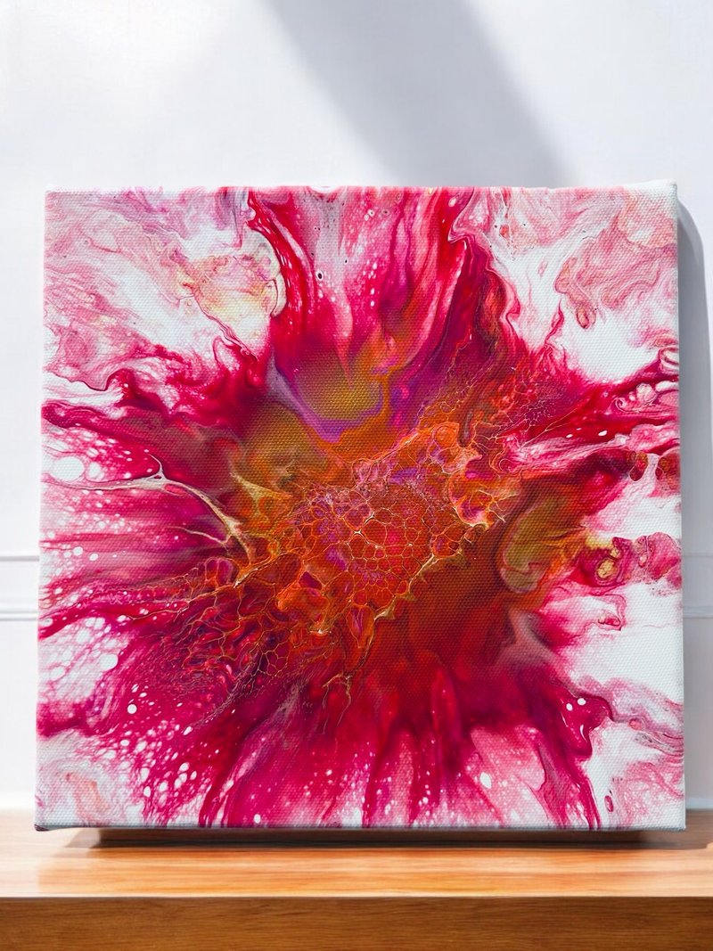 【炙热的心】无框抽象画 - 海报/装饰画/版画 - 颜料 红色