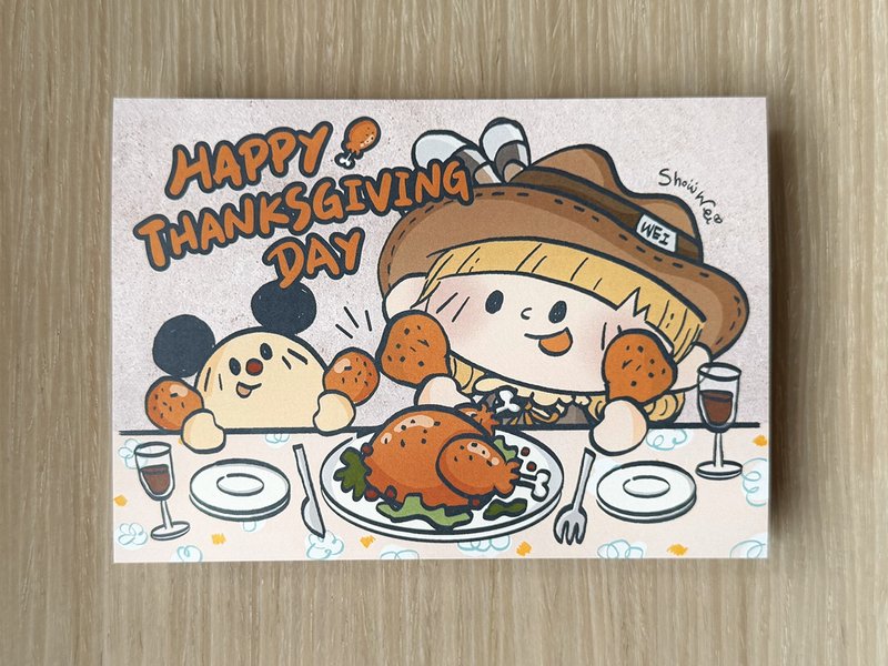 凡事感恩 感谢有你 明信片 - 卡片/明信片 - 纸 多色