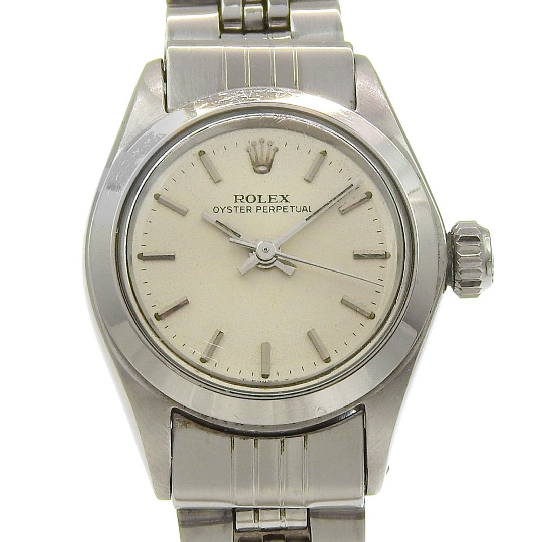 【日本直送】ROLEX 蚝式恒动 手表 cal.1161 6623 不锈钢 银色 自动上链 指针式显示 银色表盘【二手】 - 女表 - 不锈钢 银色