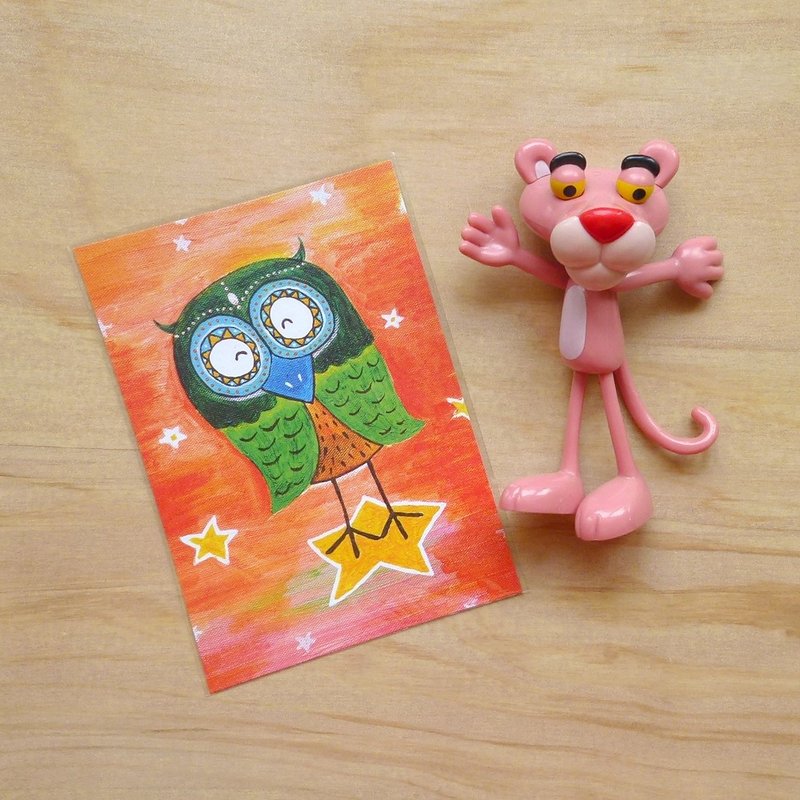 明信片 ∣ 坐着星星去旅行 - 卡片/明信片 - 纸 多色