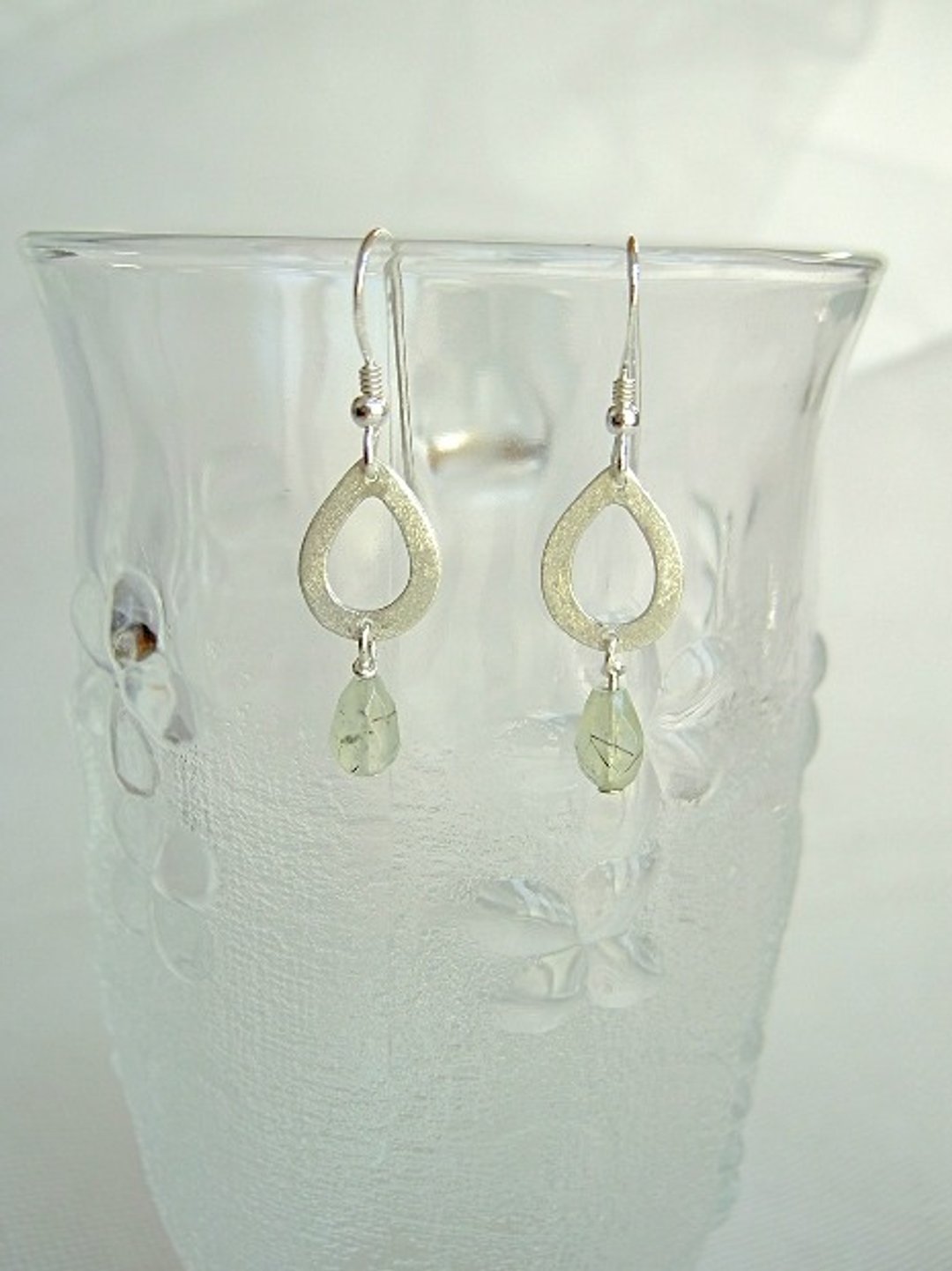 Prenite earrings - 耳环/耳夹 - 宝石 绿色