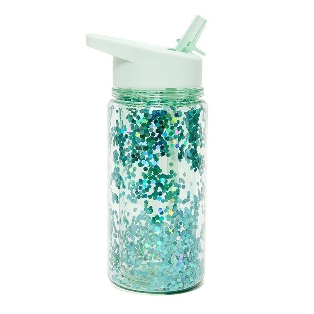 荷兰Petit Monkey ─ 儿童水杯300(ml)-粉绿闪亮亮 - 儿童餐具/餐盘 - 塑料 